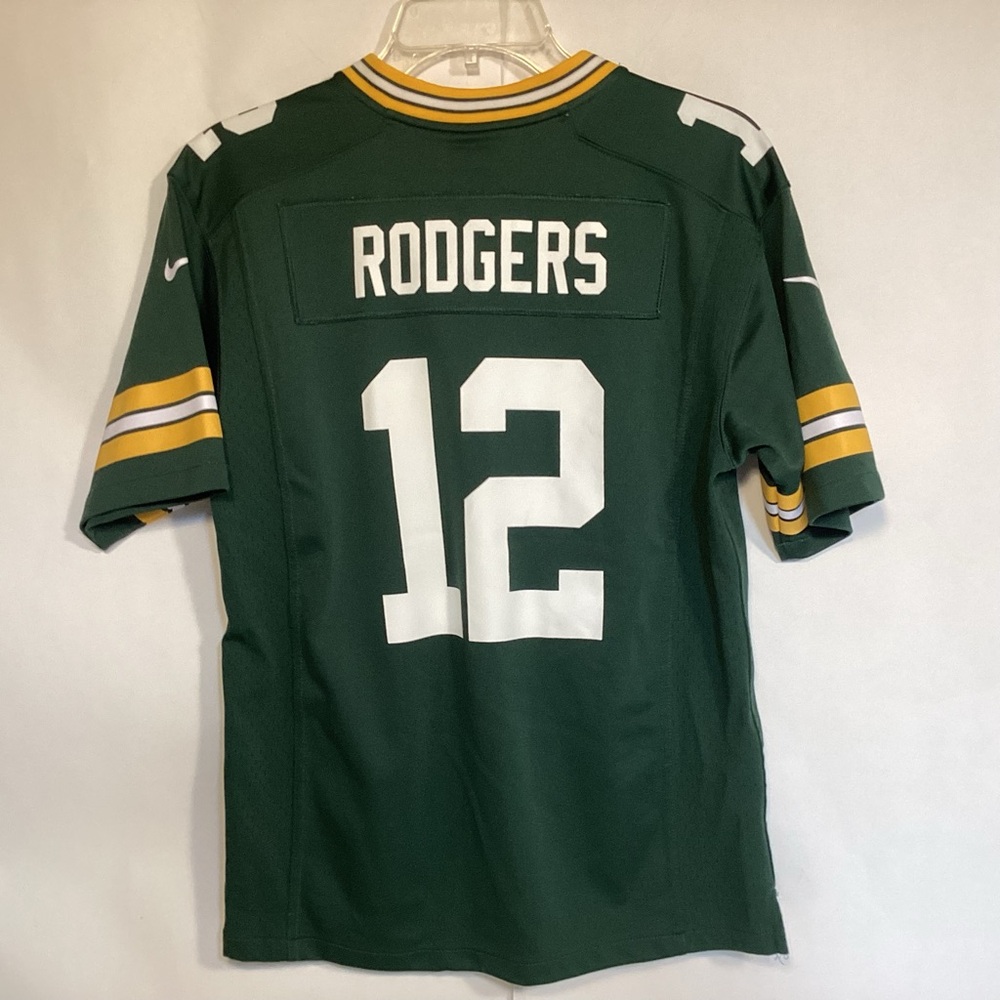Green Bay Packers Aaron Rodgers Youth Jersey Size Large Nike On Field